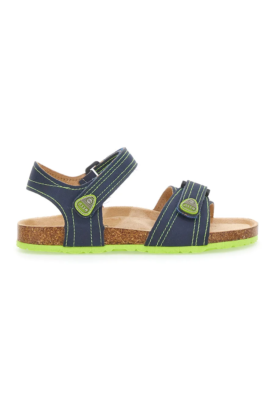 Sandali Asso 15024 Blu e Verdi 34 - ASSO - FashionsVida