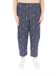 Pantalone in cotone BLU SCURO S