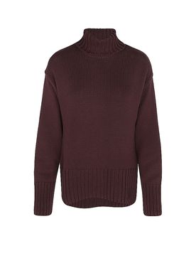 Rollkragenpullover dunkelrot L damen