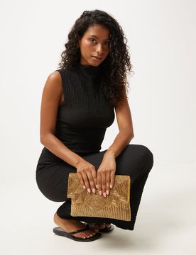 Ibiza small beaded party bag