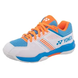 Power Cushion Strider Flow Indoor Court Shoes White / Sky Blue UK 4