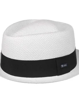 Amatillo White Pork Pie Straw Hat by - white - Female - Size: S (54-55 cm) - Lipodo - FashionsVida