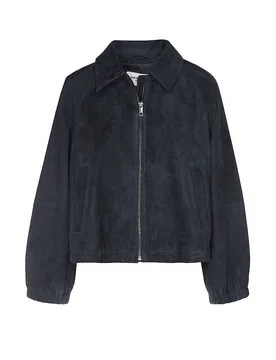 Max Mara Lederjacke blu 40 - Max Mara - FashionsVida