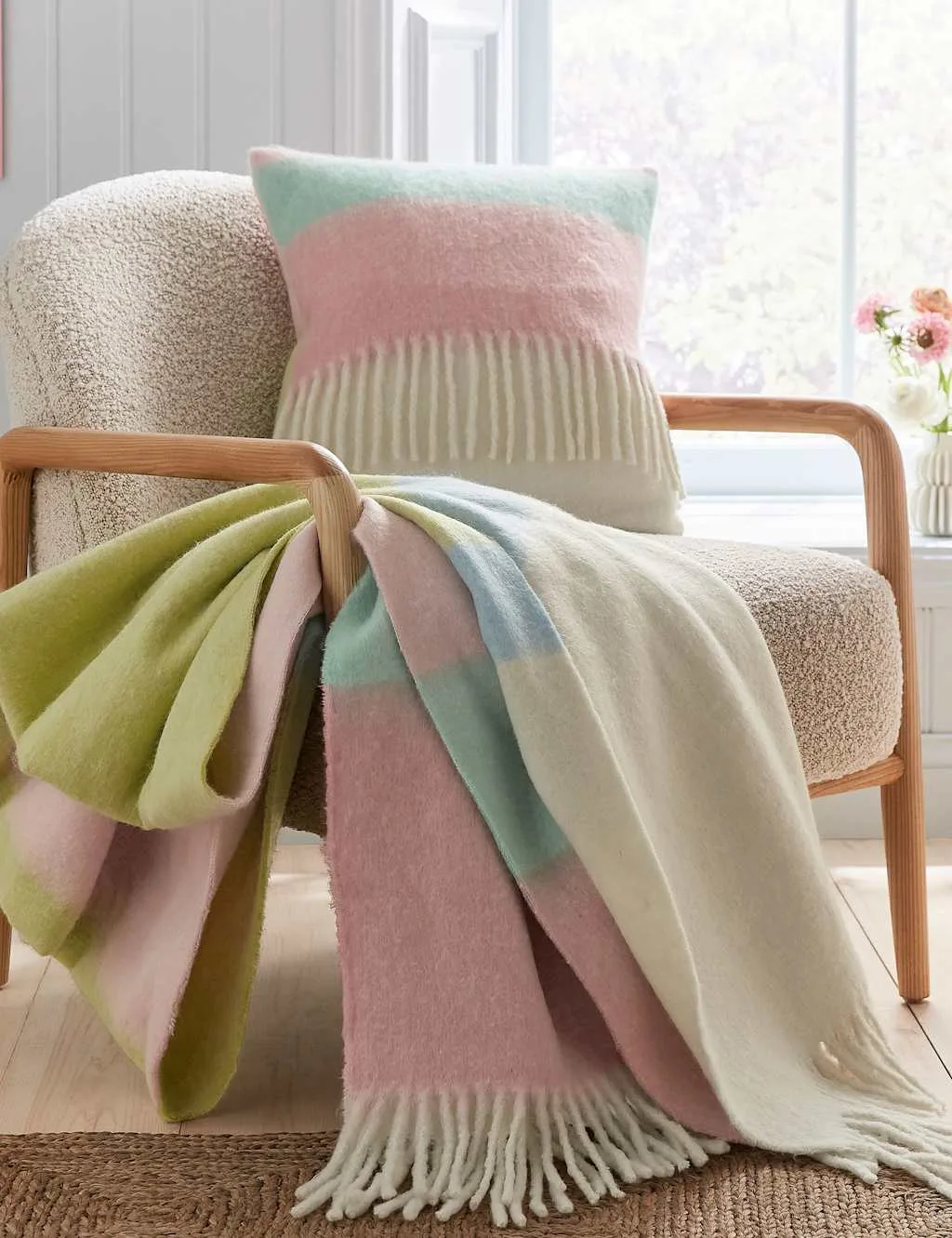 LAND & SHORE Landscape Throw Multi - LAND & SHORE - FashionsVida