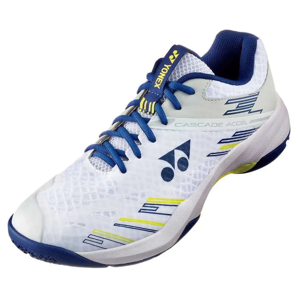 Pc Cascade Accel Indoor Shoes White Navy UK 8 - Yonex - FashionsVida