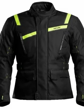 Giacca Moto Touring STELVIO 3.0 LIMITED Nero 3 Strati taglia S - HEVIK - FashionsVida