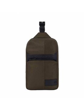 Monospalla W129 pelle e tessuto Verde - CA5751W129-VE