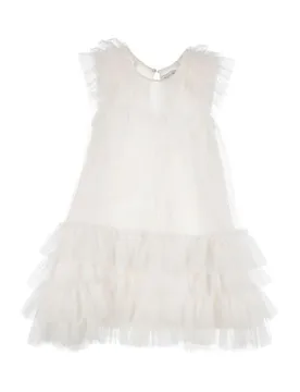 Vestido para niña Chica Blanco 6,7,8 Chica - Monnalisa - FashionsVida
