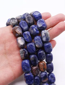 Irregular Nuggets Beads Natural Sodalite Semi Precious Stones Spaced Loose Beads for DIY Earrings Bracelets Charm Accessories - Aliexpress - FashionsVida