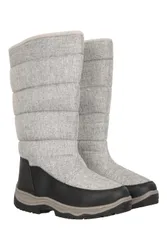 Icey Womens Long Snow Boots - Grey - Grey - Size: 5