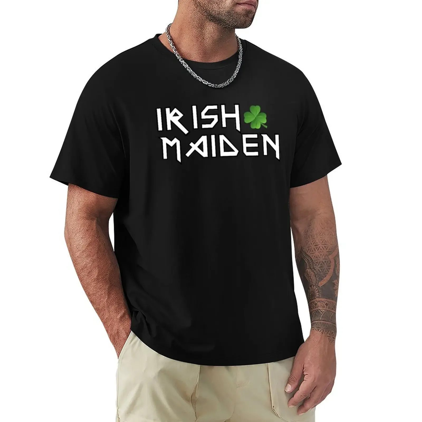 Irish Maiden T-Shirt Basic Solid Color Short Sleeve Cotton Top - Aliexpress - FashionsVida