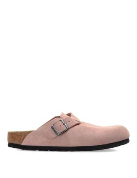 Mules Boston Leve in pelle scamosciata rosa
