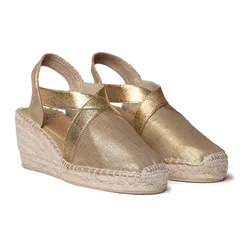 Espadrillas Con Zeppa Fabi Gold EU 35
