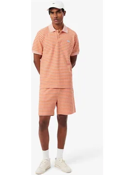 Bermudas de hombre de rayas de corte regular - Lacoste - FashionsVida