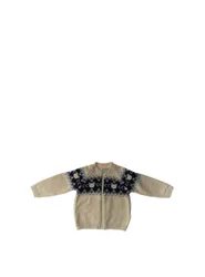 Cardigan con zip SABBIA 076/12M