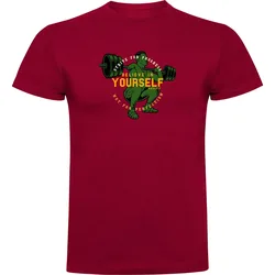 T-shirt à Manches Courtes Believe Dark Red 2XL
