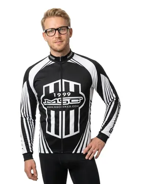 Maglia A Maniche Lunghe Black / White