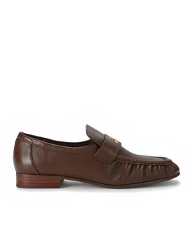 Women's 'Crimsen Dark Brown Leather' Leather Flats Size: 4 - Dark Brown - Size: 4 - Steve madden - FashionsVida