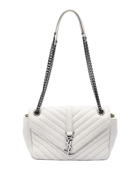 Medium Chevron Calfskin Monogram Envelope Bag - Saint Laurent - FashionsVida