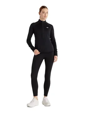 Maglietta A Manica Larga Con Mezza Cerniera Athletics Heat Grid Black L - New Balance - FashionsVida