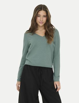 Strickpullover ONLLOYAL Grün L