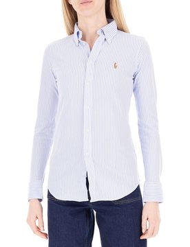 Camicia a righe POLO AZZURRO OXFORD L