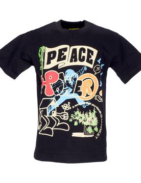 Maglietta Uomo Peace and Power Tee Black