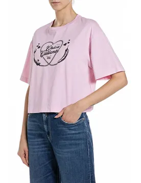 T-shirt à Manches Courtes W3410f.000.22658d Flamingo Pink XS