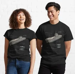 Naval U-Boat Type VII C Submarine T-Shirt Short New 100% Cotton Sleeve Casual O-Neck Mens T-shirt Size S-3XL