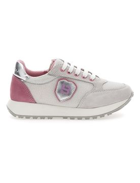 Sneakers casual 154 Grigie e rosa 34