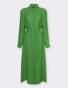 ELENA MIRO abito con cintura donna verde