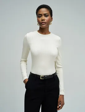 Top de mujer de punto acanalado - Salsa Jeans - FashionsVida
