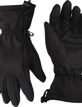 Softshell Gloves Damen Fingerhandschuhe, schwarz 7