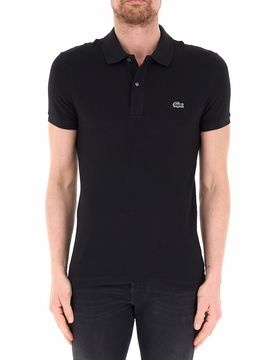 Lacoste Polo in cotone NERO 7