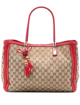 GG Canvas Bella Tote - Gucci - FashionsVida