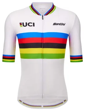 Maillot à Manches Courtes Uci World Champion 2025 - Santini - FashionsVida
