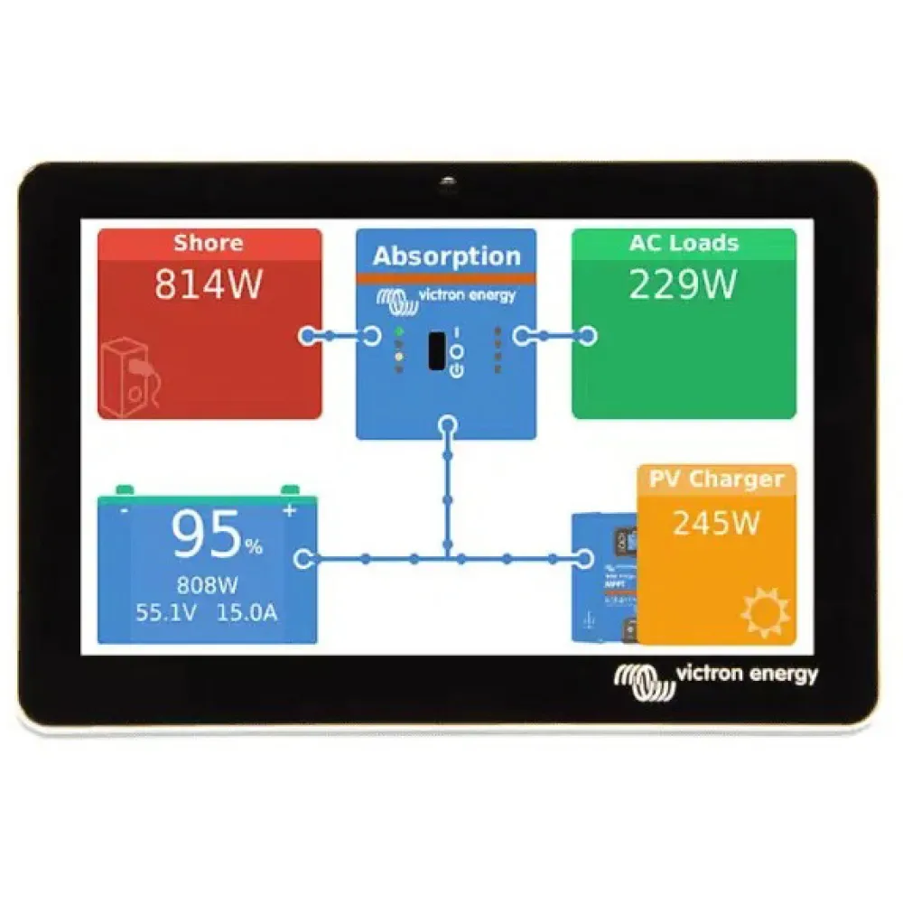 Gx Touch 50 Screen Black One Size unisex - Victron energy - FashionsVida