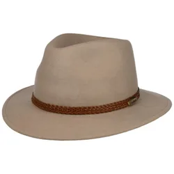 Casual Light Traveller Wool Felt Hat by - beige - Size: 57 cm