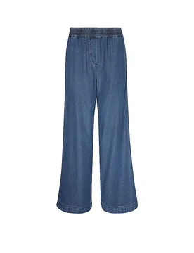 Jeans Wide Leg dunkelblau L damen - SMITH&SOUL - FashionsVida