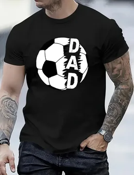 With Soccer Ball pattern design -100% cotton summer short sleeve O-neck casual printed men's T-shirt - Aliexpress - FashionsVida