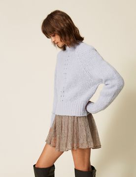 Twinset Pull en alpaga mélangé