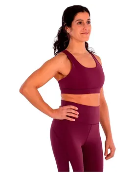 Haut De Sport Maintien Moyen Silky Mesh Purple. S
