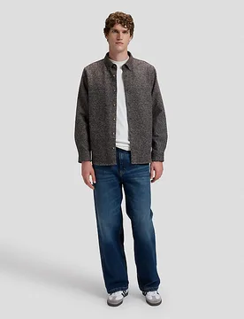 Workwear Relaxed No Pocket Button Down Shirt Chocolate Torte Größe M male - Lee - FashionsVida