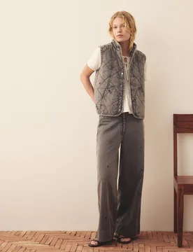 Pantalón vaquero liso de algodón de mujer - Southern Cotton - FashionsVida