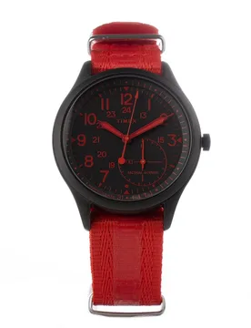 Mens T80 Tactical Wrist Watch - Black Nylon - One Size - Timex - FashionsVida