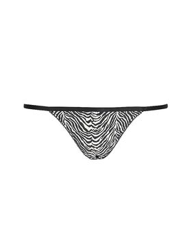 Braga WILD ROSE con estampado de cebra negro L