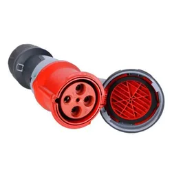 Power Top Xtra Ip67 4 Poles Female Plug 125a 400v Orange / Black One Size unisex