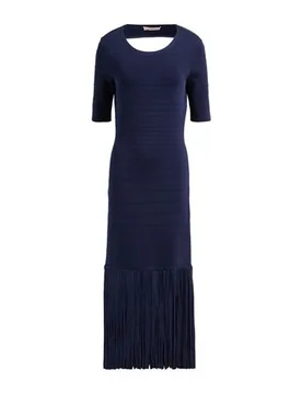 Midi-Kleid Damen Marineblau M,S Damen - TWINSET - FashionsVida