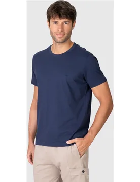 Camiseta de hombre de manga corta lisa con cuello redondo - Massana - FashionsVida