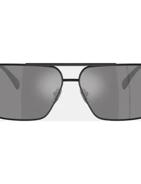 Gafas de sol VE2290 de hombre rectangular en metal con lente espejada - Versace - FashionsVida